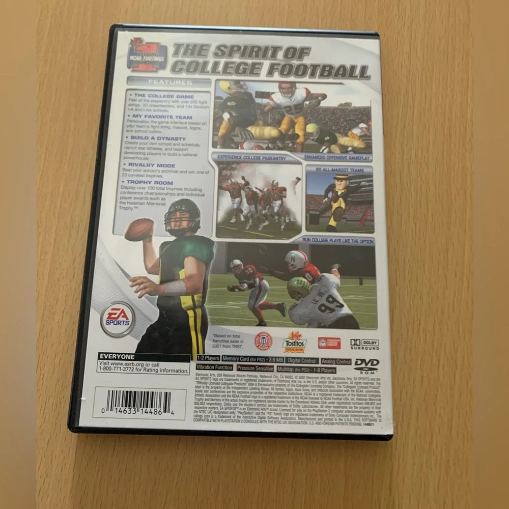 NCAA Football 2003 (Sony PlayStation 2, 2002) Pre Owned
